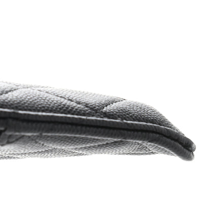 Chanel Caviar Quilted Classic Flat Wallet Pouch Black 10 of 12