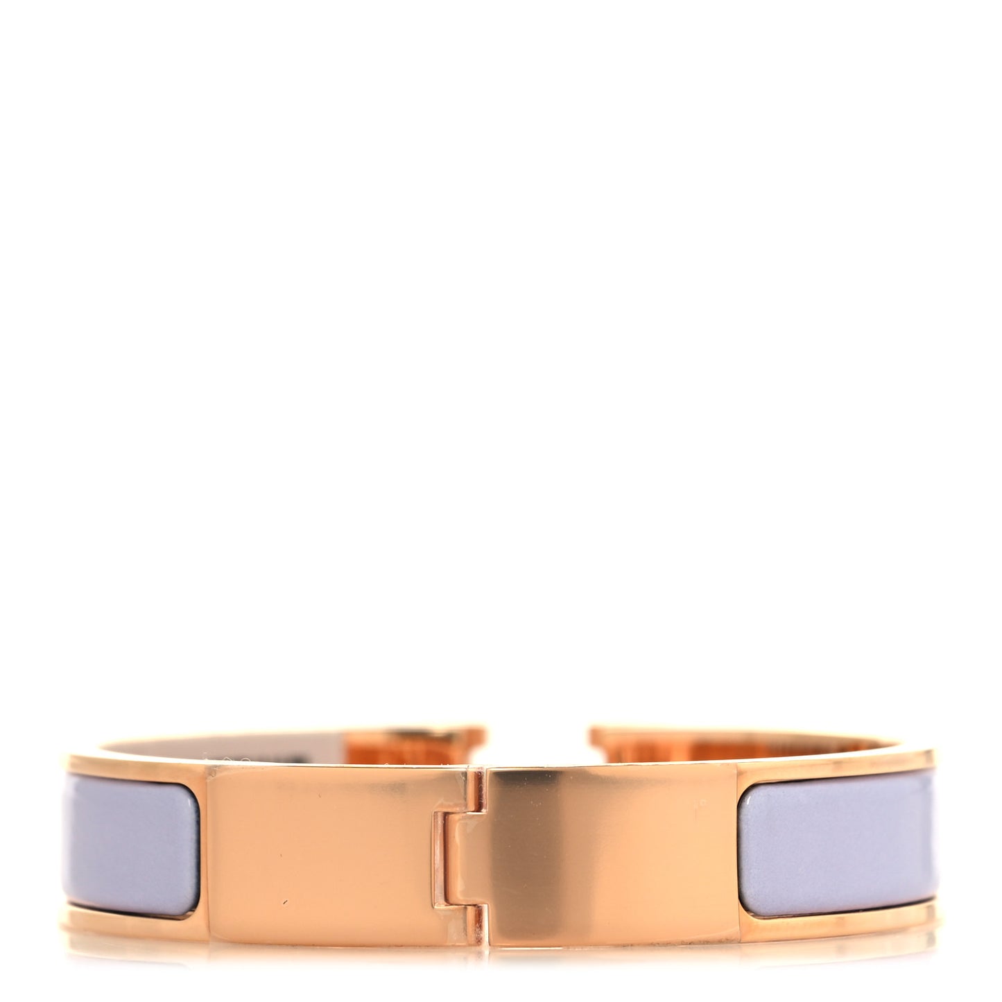 Enamel Narrow Clic Clac H Bracelet PM Parme