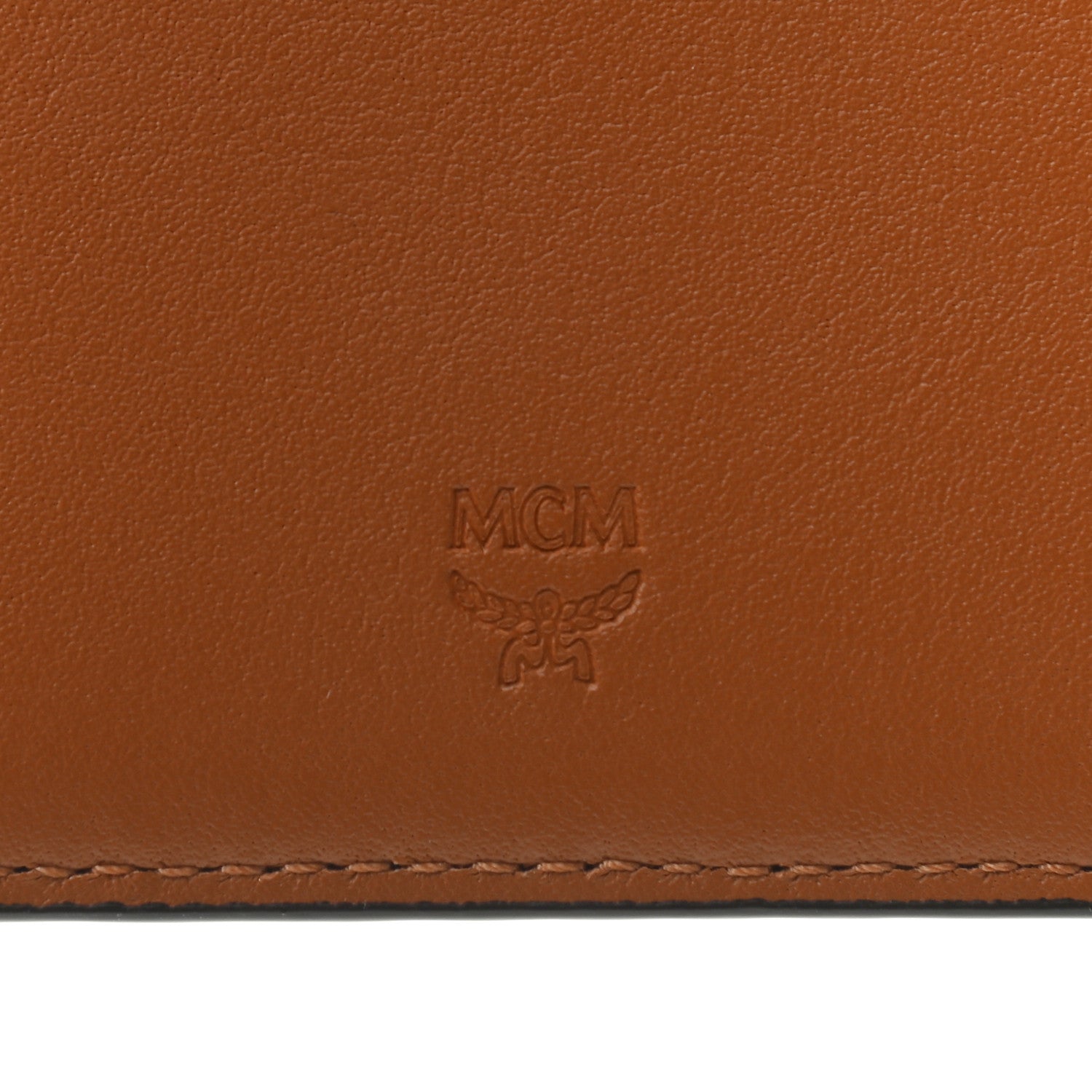 MCM Visetos Passport Holder Cognac 6 of 8