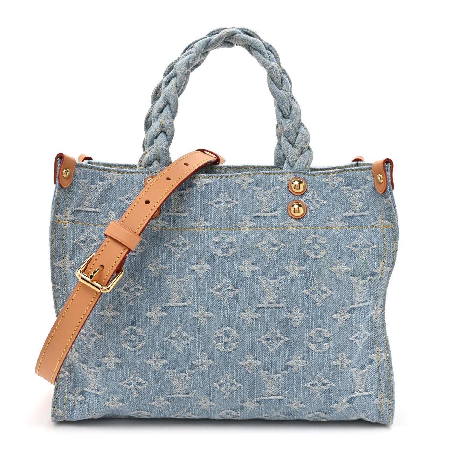 Louis Vuitton Monogram Washed Denim Let Go PM Sky Blue 1 of 9