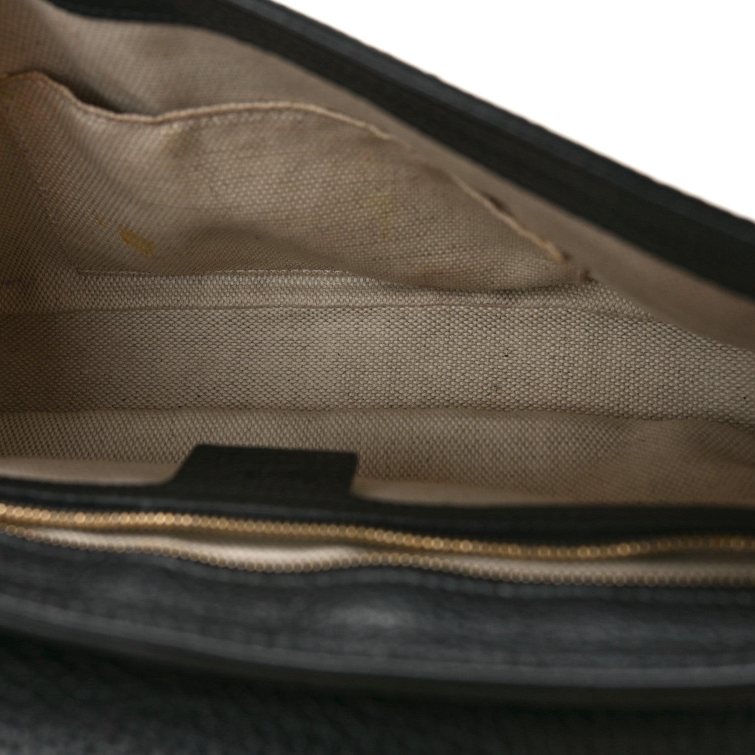 Gucci Pebbled Calfskin Medium Soho Flap Crossbody Black 5 of 8