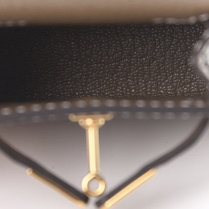 Hermes Tadelakt Mini Kelly Twilly Bag Charm Etoupe 3 of 6