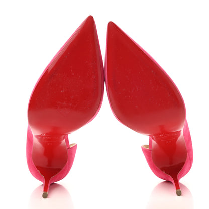 Christian Louboutin Suede Iriza 100 Pumps 39 Pink 5 of 9