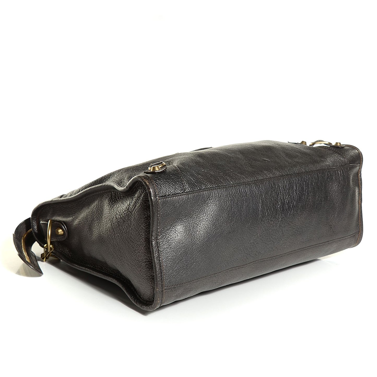 Pearlescent Goatskin Classic Gold Hardware City Bronze