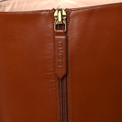 Gucci Calfskin Rosie Tall Riding Boots 39 Brown Papaya 9 of 11