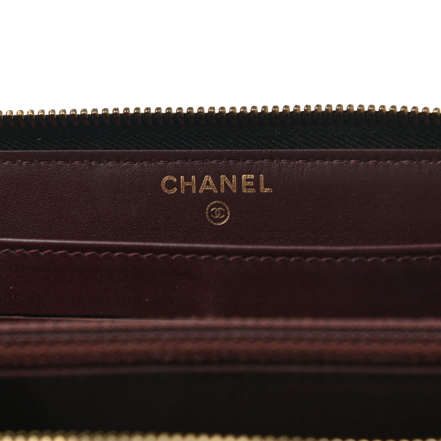 Chanel Caviar Quilted Large Gusset Zip Around Wallet Black 6 of 9