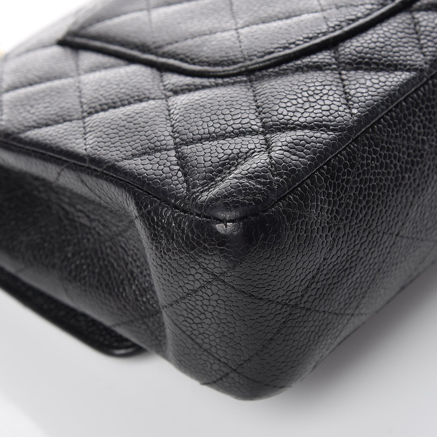 Chanel Caviar Quilted Medium Double Flap Black 17 of 19