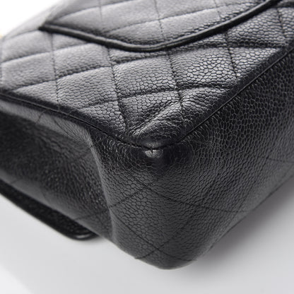Chanel Caviar Quilted Medium Double Flap Black 17 of 19
