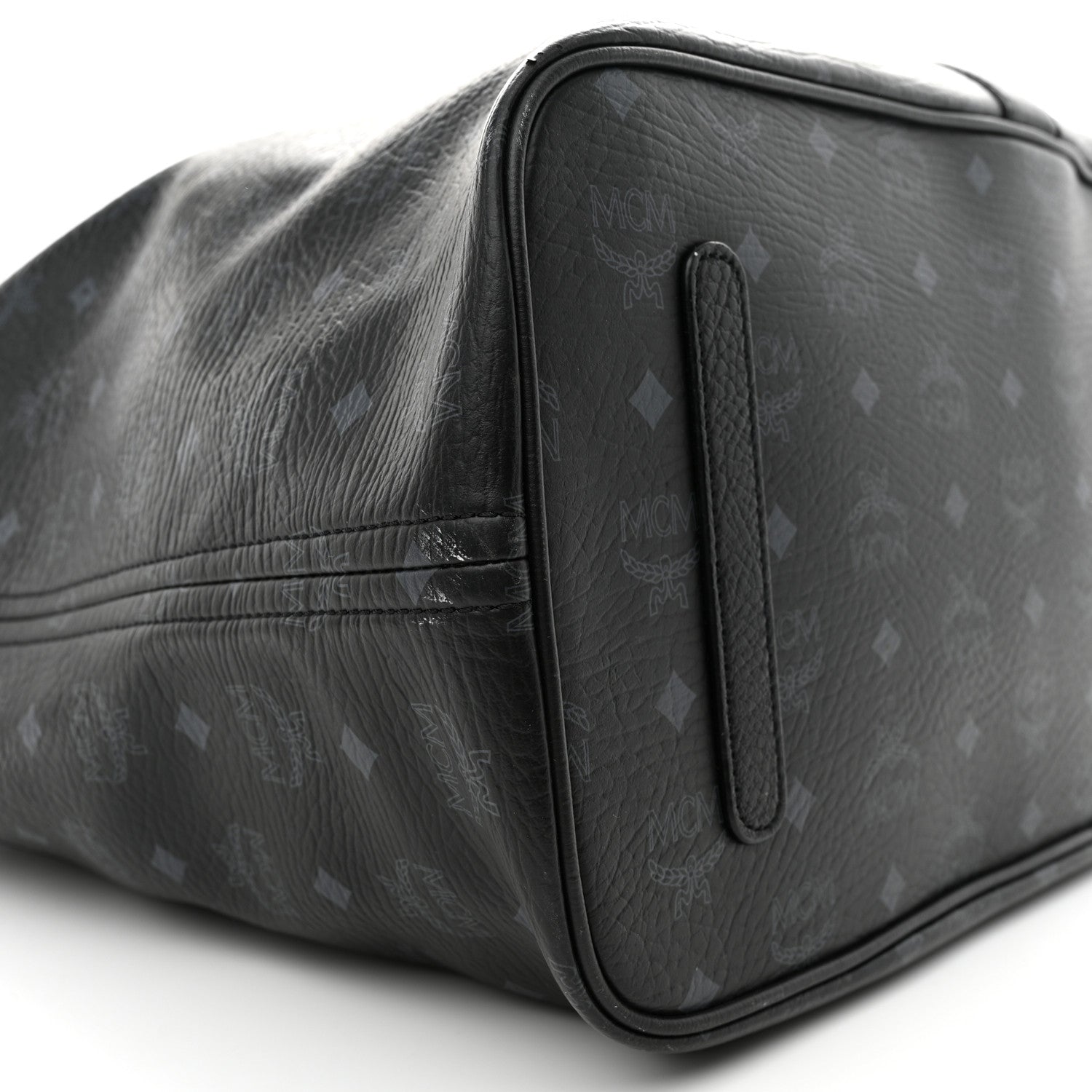 MCM Visetos Large Liz Reversible Shopper Tote Black 10 of 16