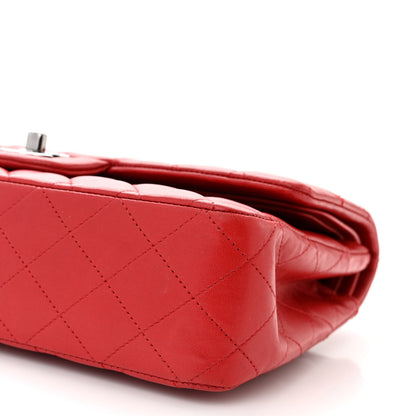Chanel Lambskin Quilted Medium Double Flap Red 10 of 11