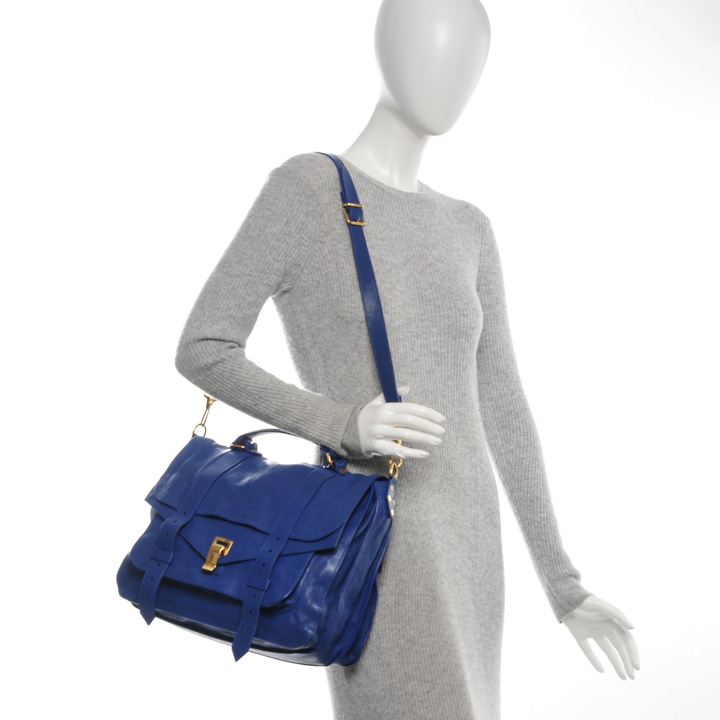 Lambskin Large PS1 Satchel Royal Blue