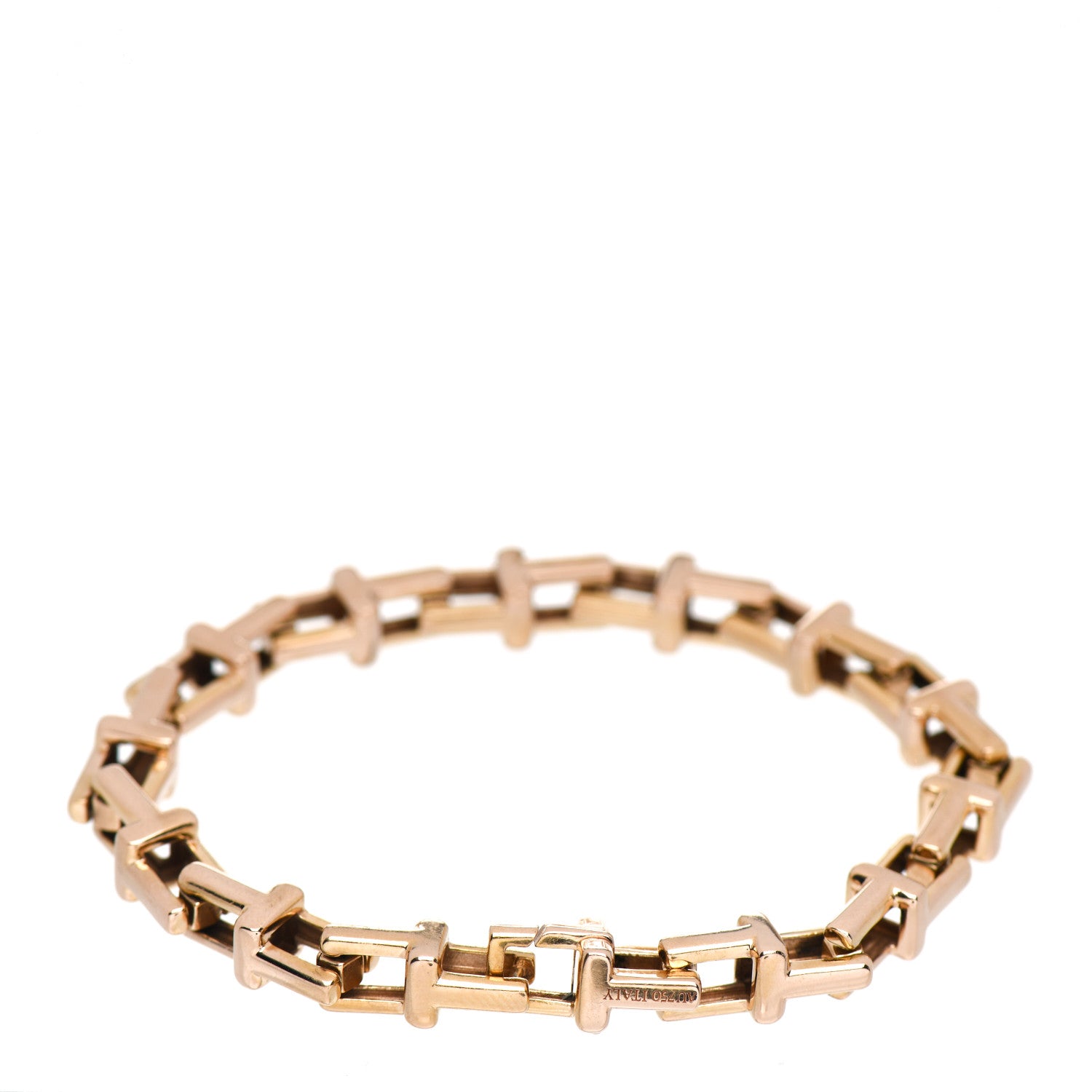 Tiffany 18K Rose Gold T Chain Bracelet 3 of 4