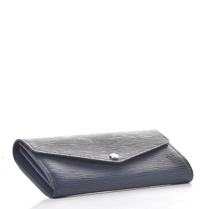 Louis Vuitton Epi Sarah Wallet NM Indigo 4 of 12