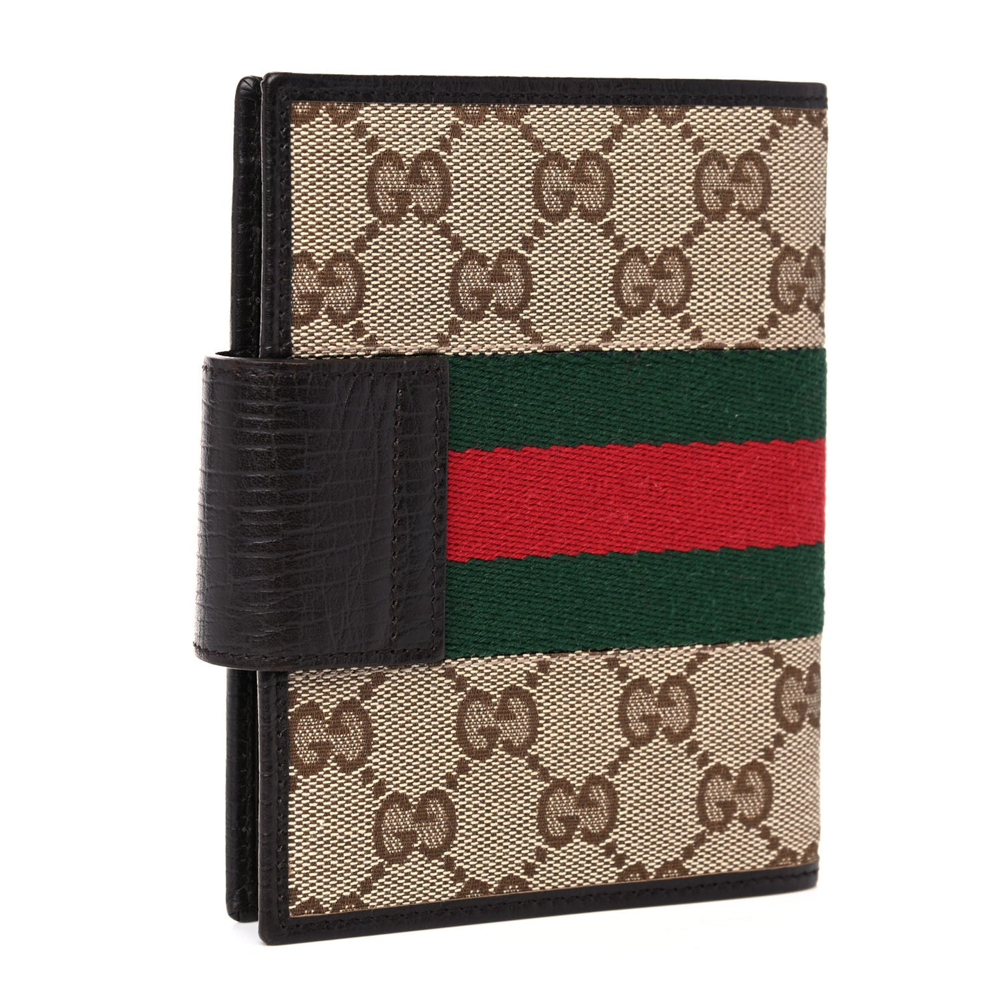 Monogram Web Small Ring Agenda Brown