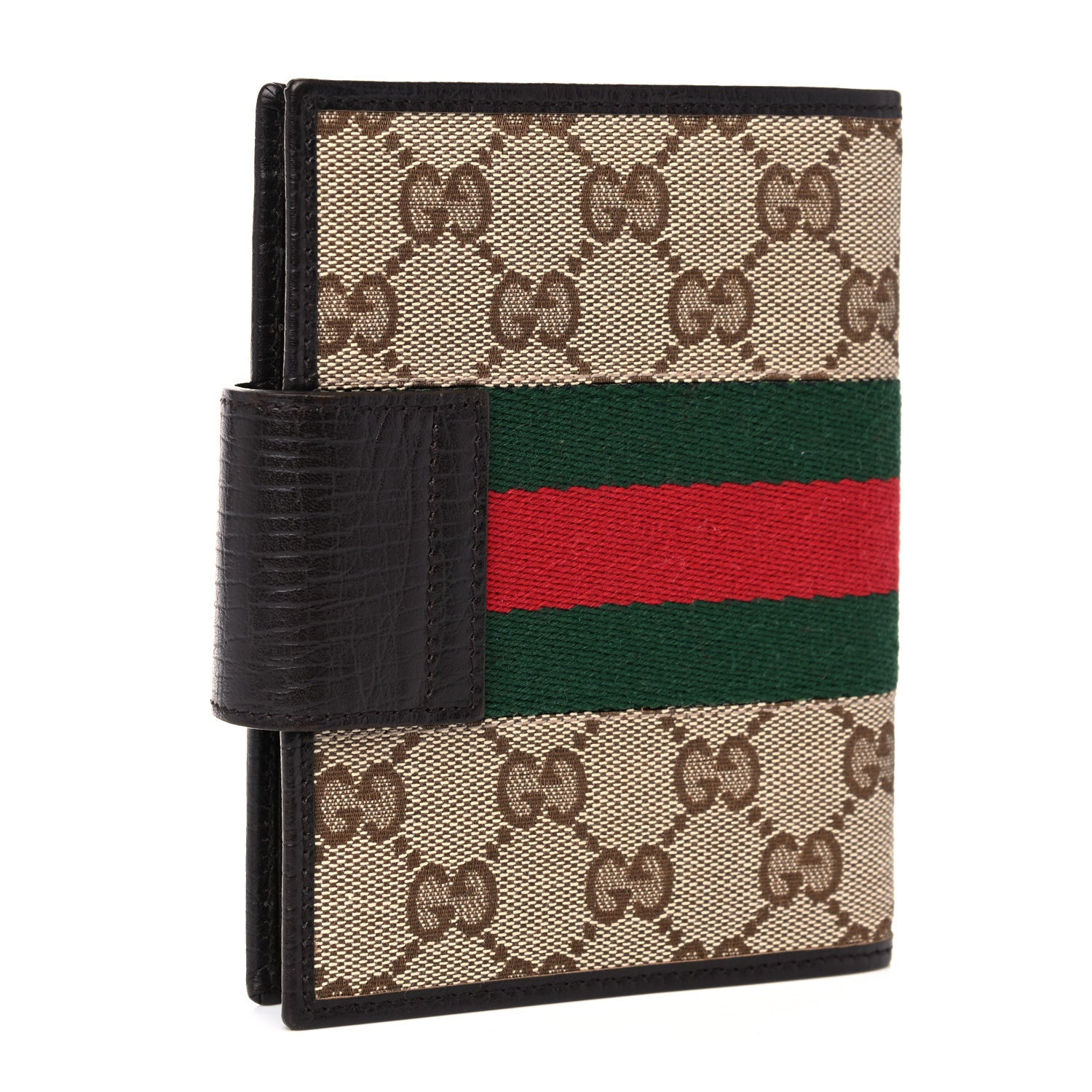 Gucci Monogram Web Small Ring Agenda Brown 3 of 8
