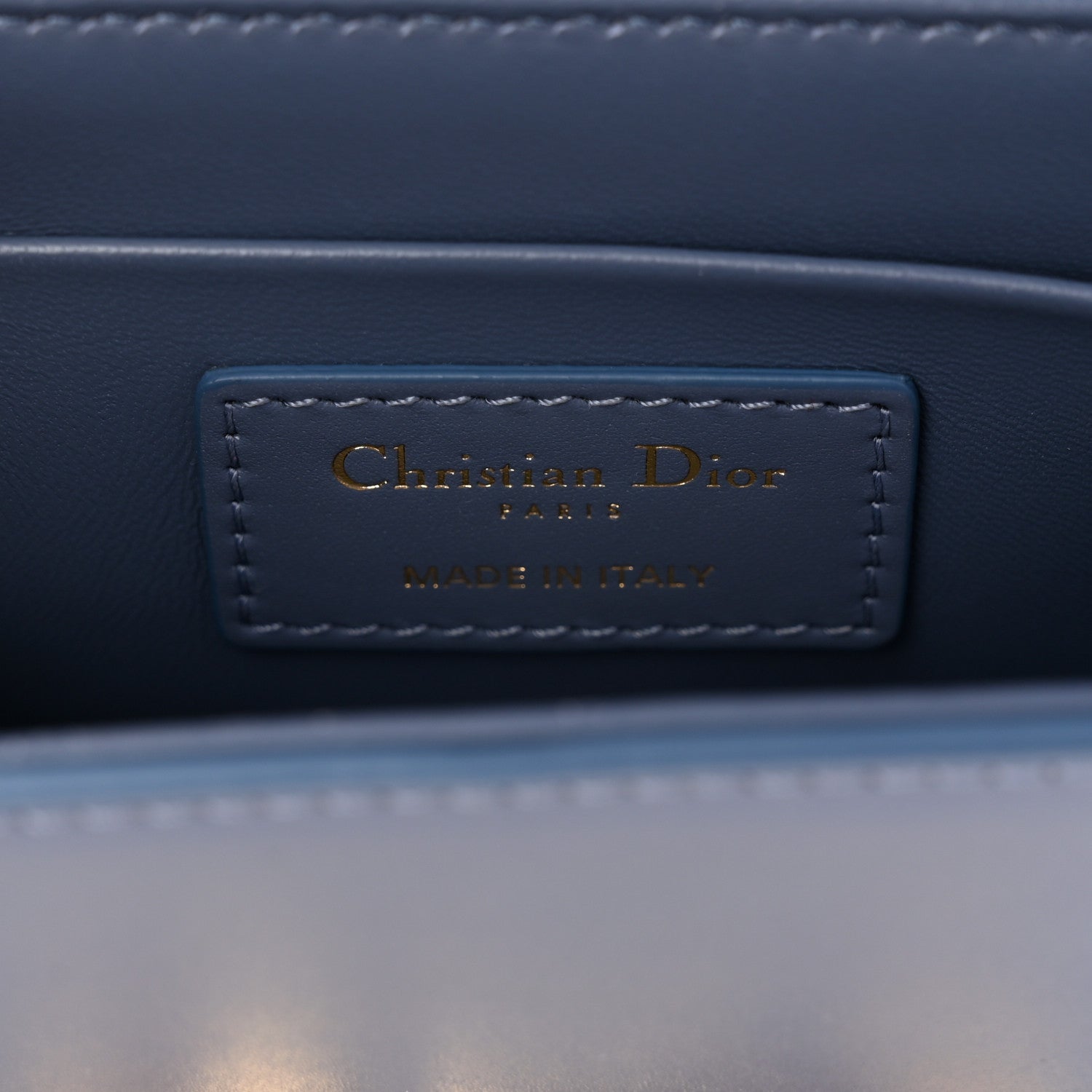 Christian Dior Box Calfskin 30 Montaigne Box Bag Blue 6 of 11