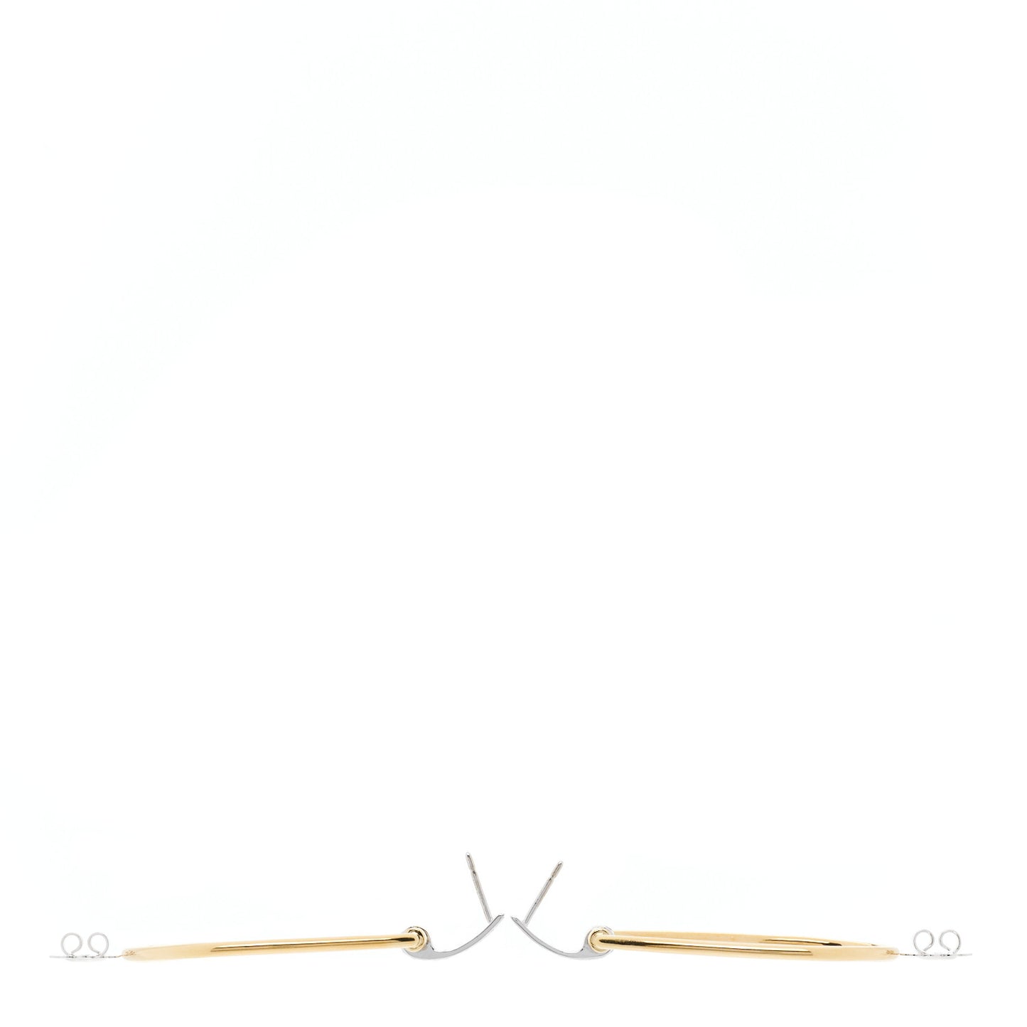 18K Yellow White Gold Diamond Classica Parisenne Drop Earrings