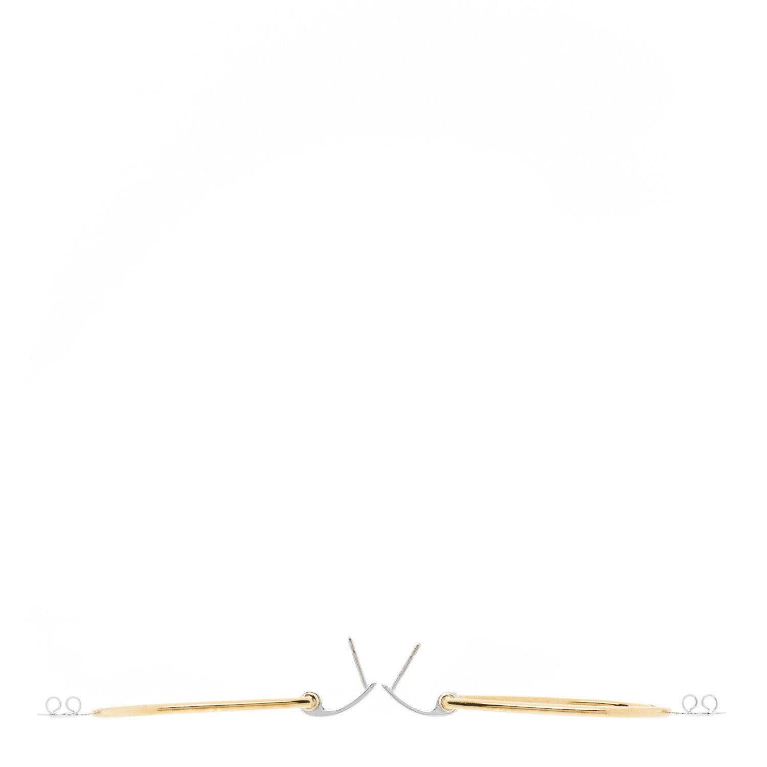 Roberto Coin 18K Yellow White Gold Diamond Classica Parisenne Drop Earrings 3 of 5