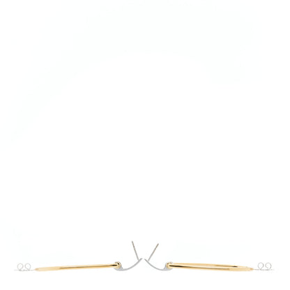 Roberto Coin 18K Yellow White Gold Diamond Classica Parisenne Drop Earrings 3 of 5