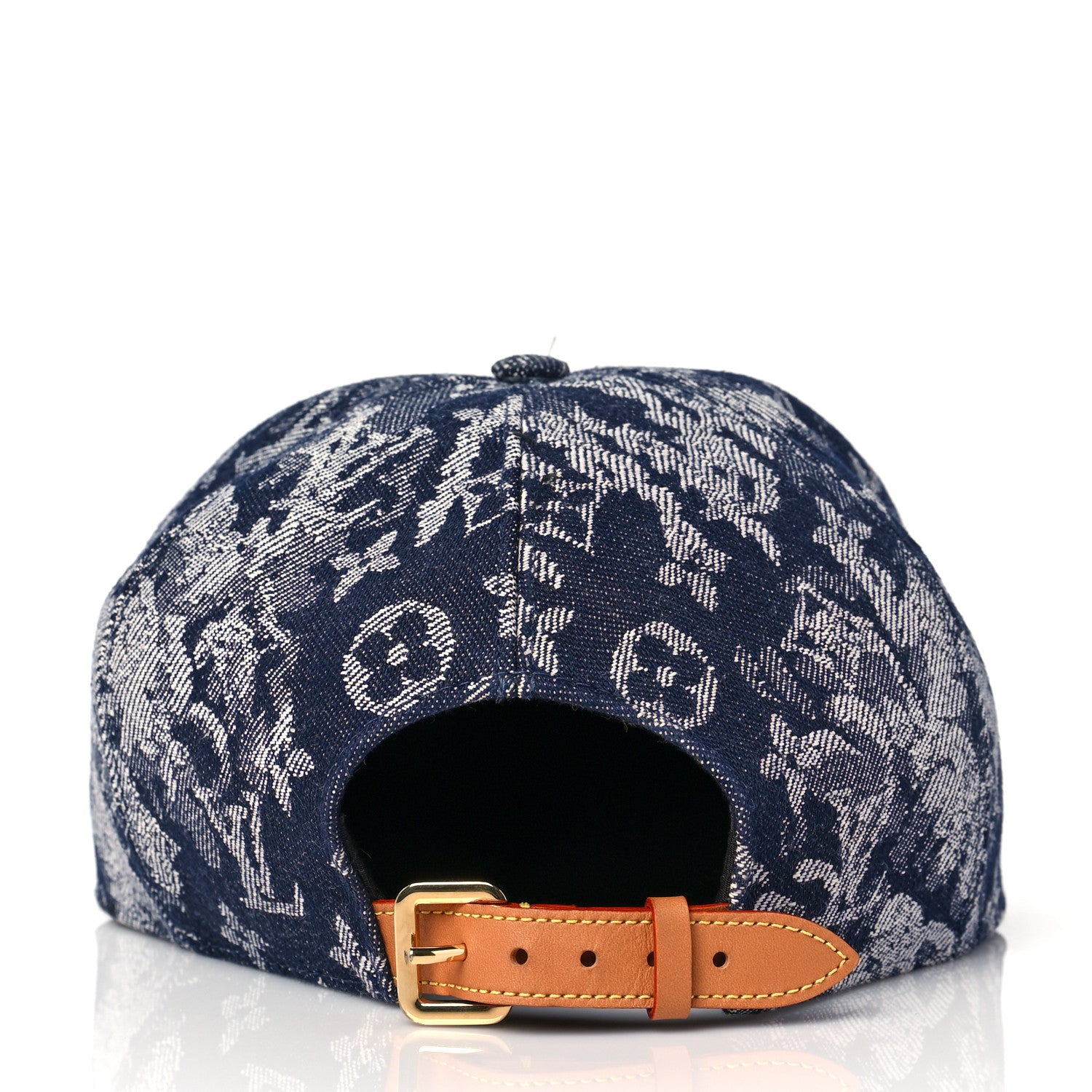 Louis Vuitton Monogram Tapestry Cap 60 Blue 5 of 8