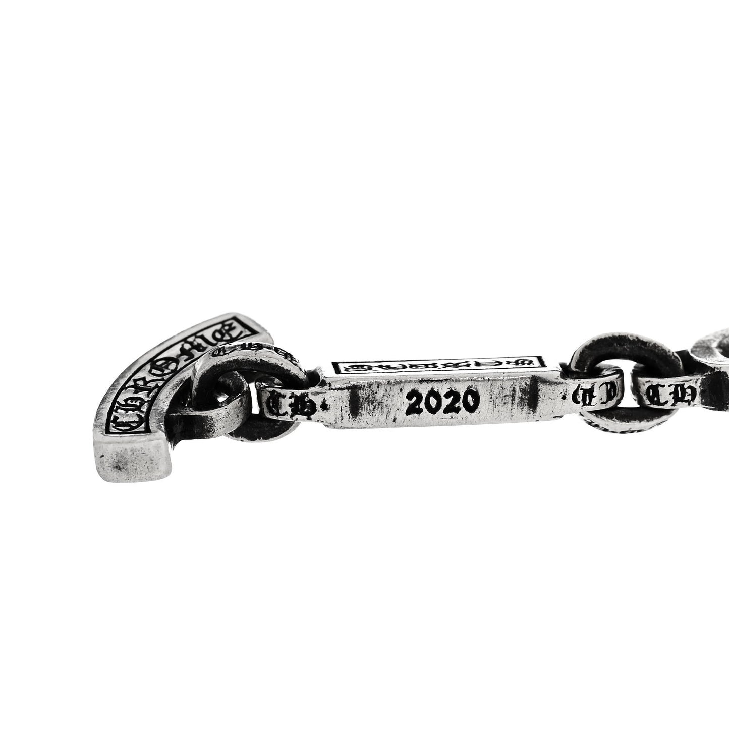 Sterling Silver Paper E Chain Bracelet
