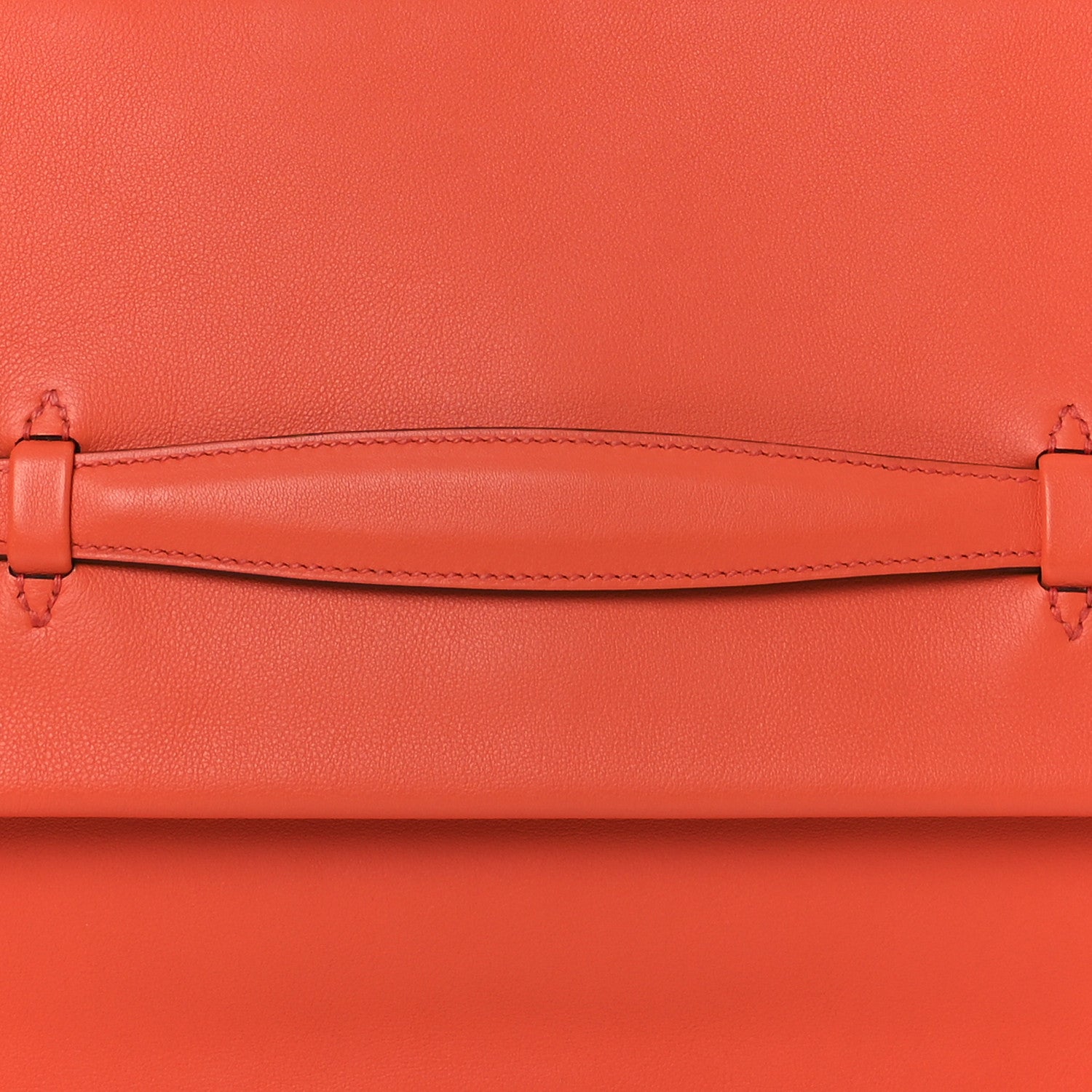 Hermes Evercolor Pliplat Clutch Orange 22 of 36
