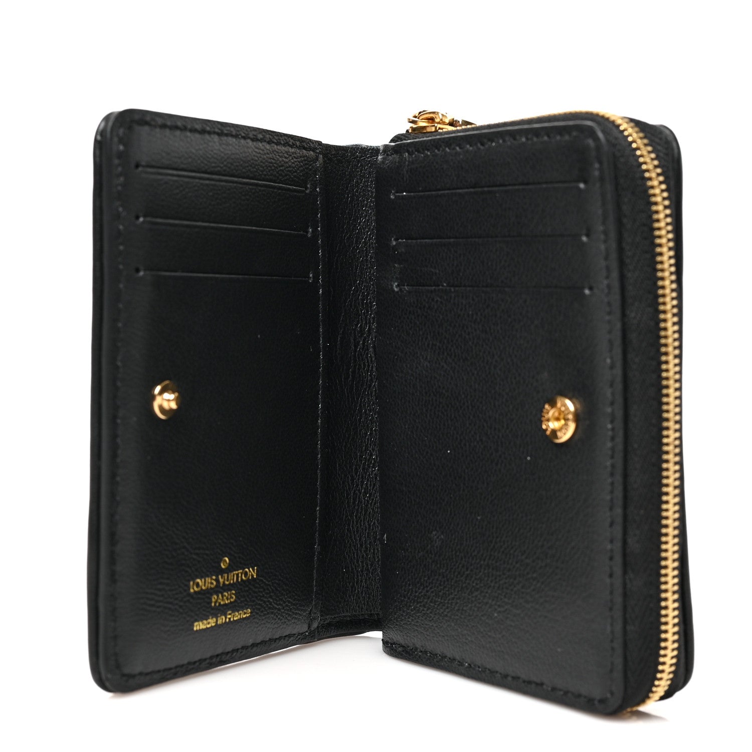 Louis Vuitton Lambskin Embossed Monogram Lou Coussin Wallet Black 5 of 6