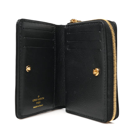 Louis Vuitton Lambskin Embossed Monogram Lou Coussin Wallet Black 5 of 6