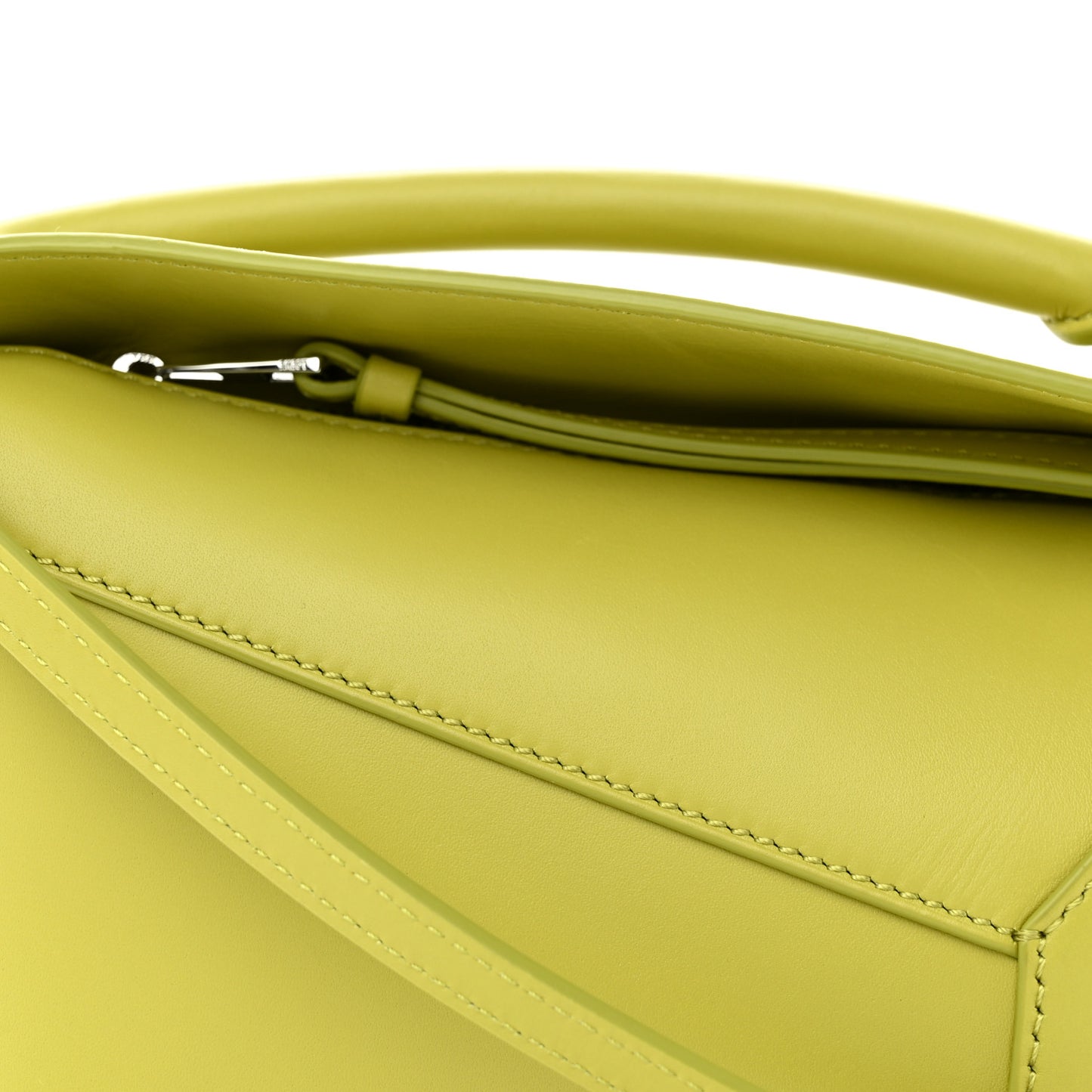 Calfskin Mini Puzzle Edge Bag Lime
