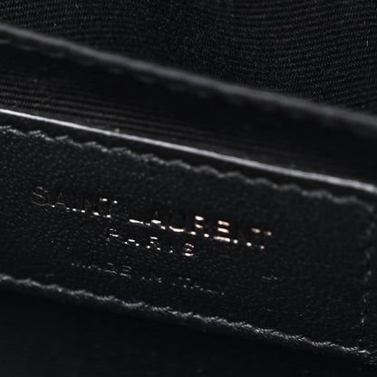 Saint Laurent Calfskin Matelasse Monogram Lou Camera Bag Black 6 of 11