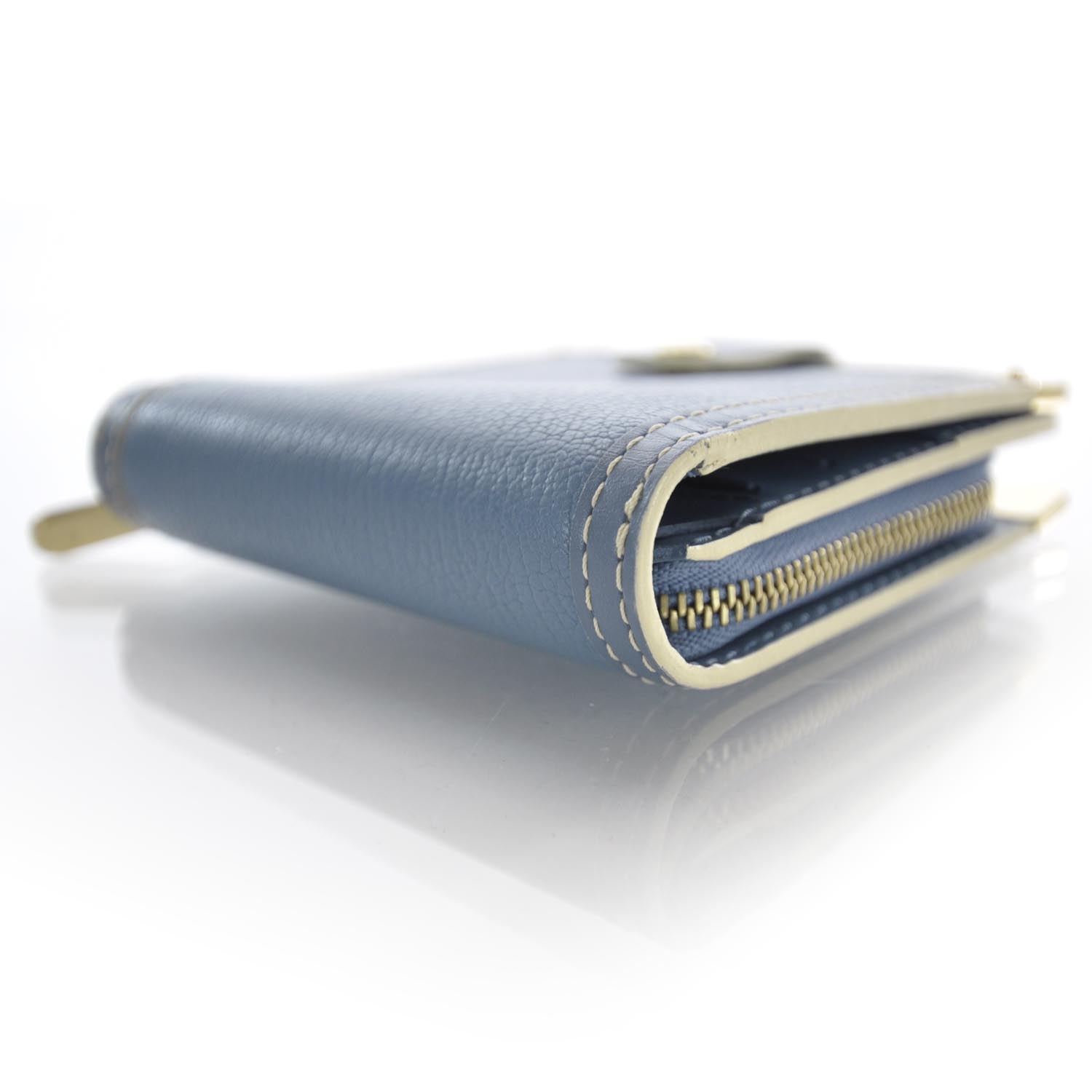 Louis Vuitton Suhali Compact Zipped Wallet Blue 3 of 7