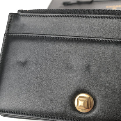Chanel Lambskin Pyramid Wallet On Chain WOC Black 9 of 11