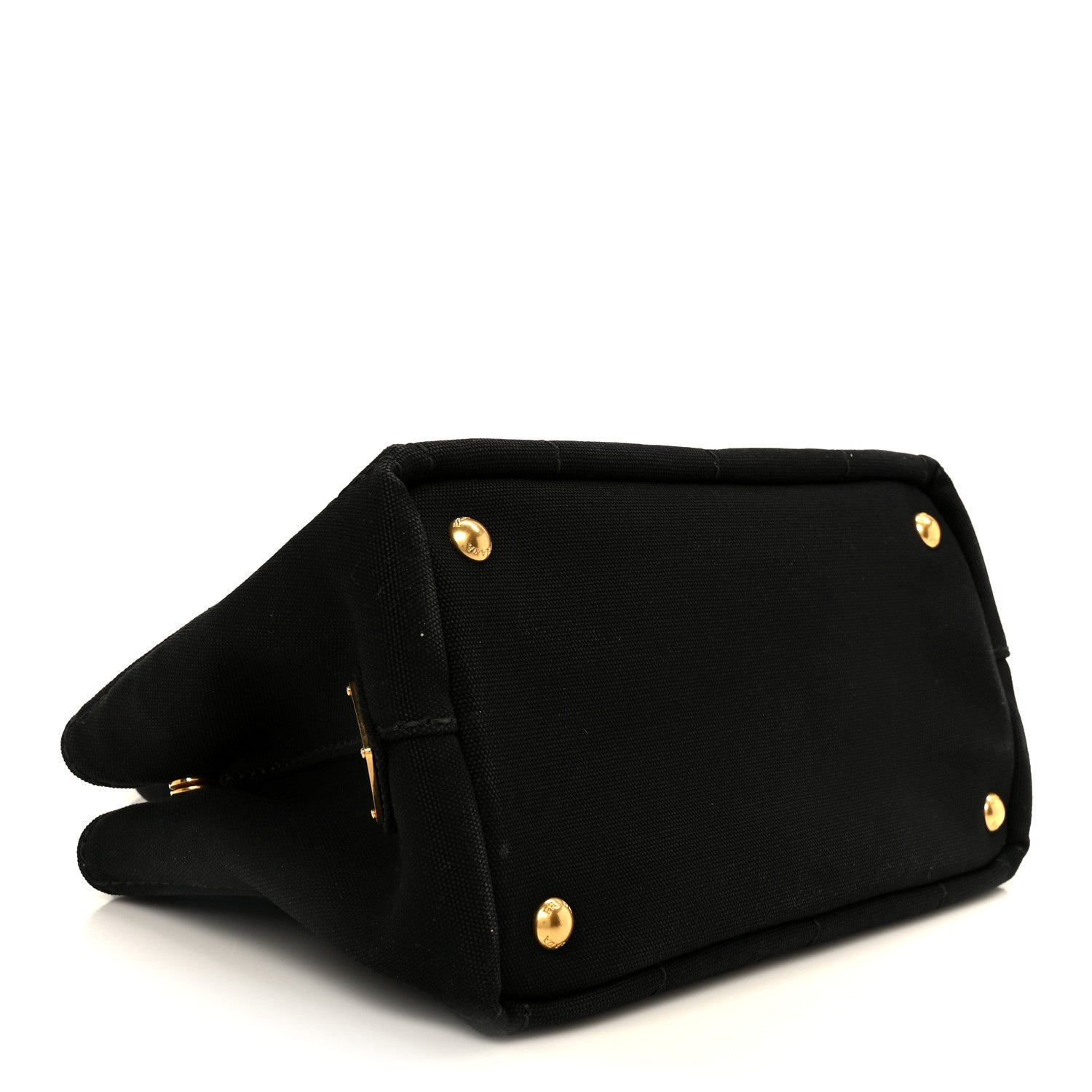 Prada Canapa Small Logo Tote Black Talco 4 of 13