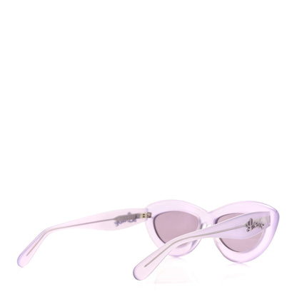 Loewe Acetate Curvy Sunglasses LW40096I  Shiny Violet 4 of 7