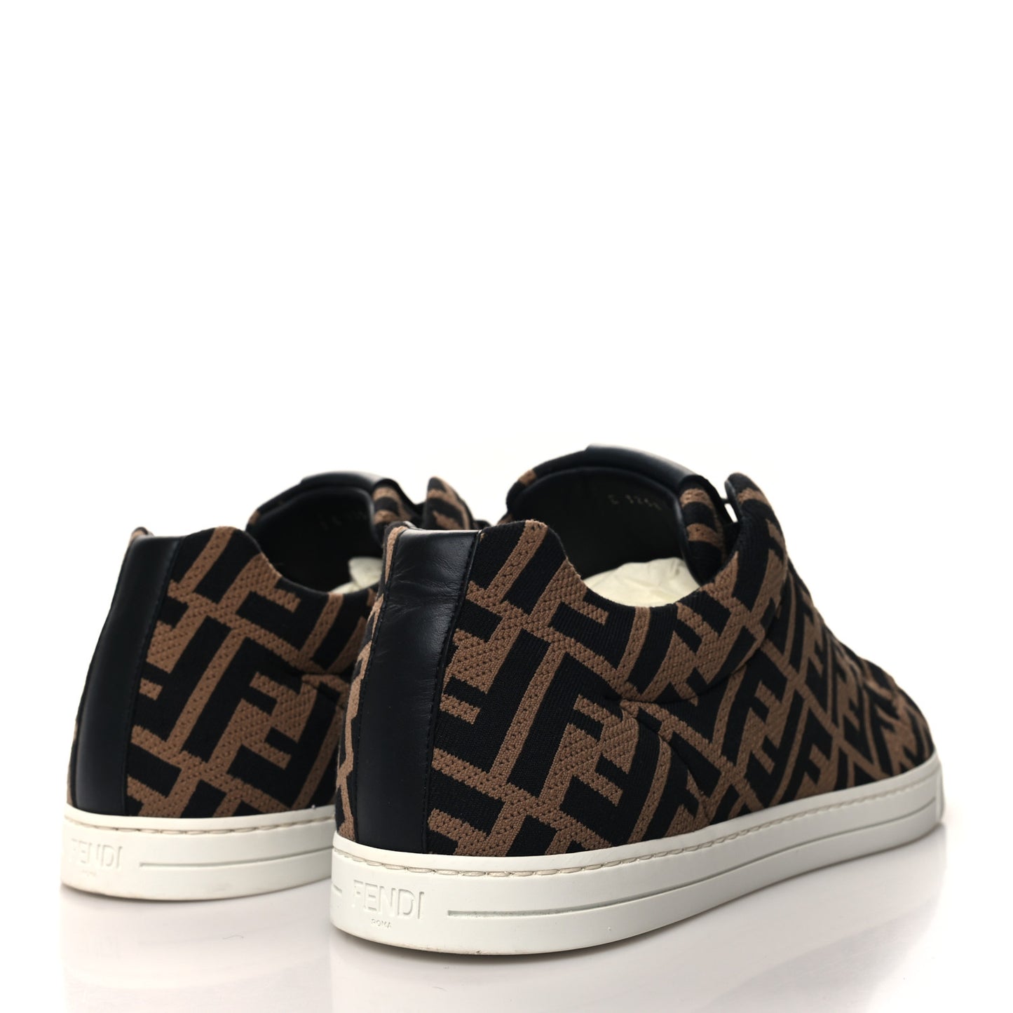 Tech Fabric FF Mens Lace Up Low Top Sneakers 8 Tobacco Black
