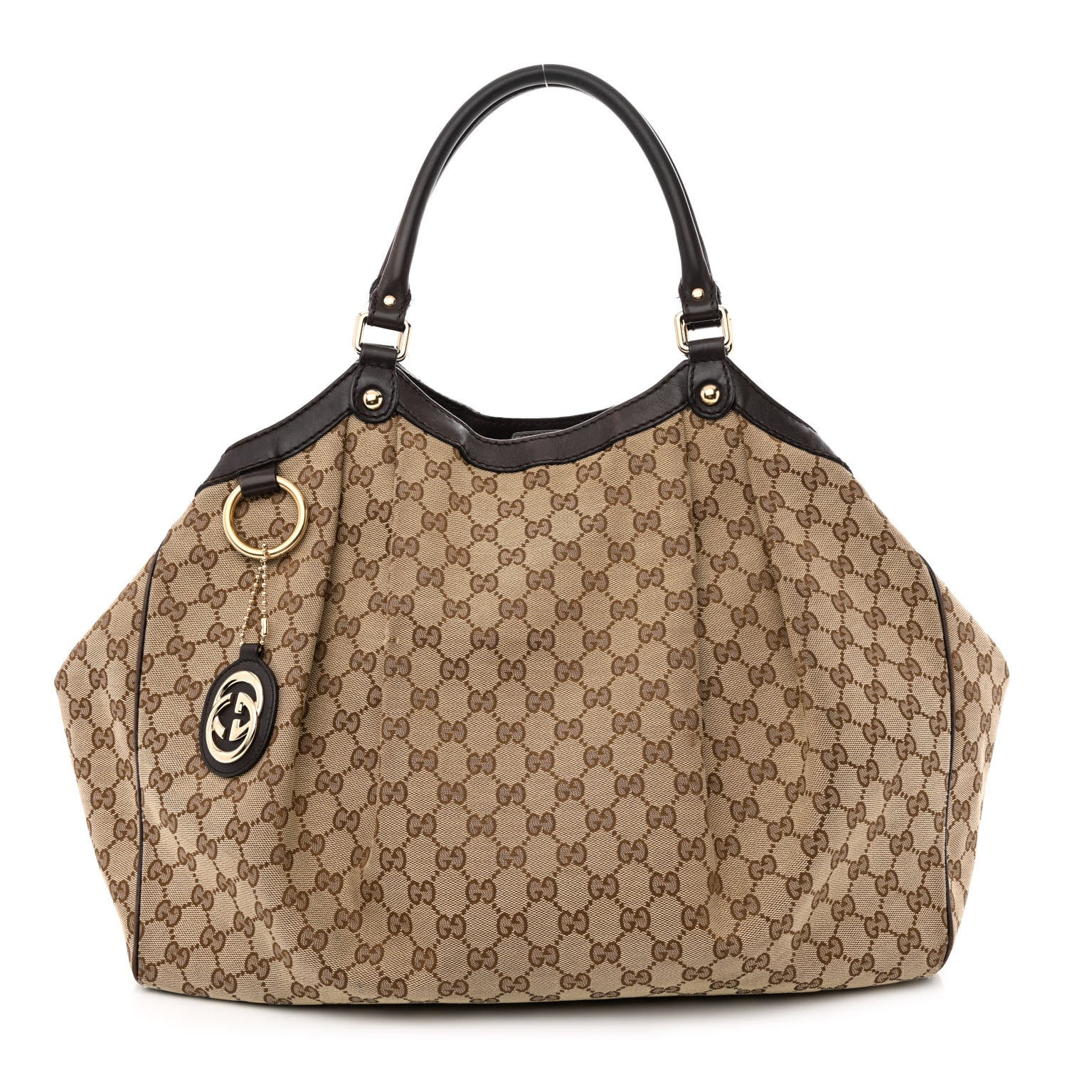 Gucci Monogram Large Sukey Tote Dark Brown 1 of 23