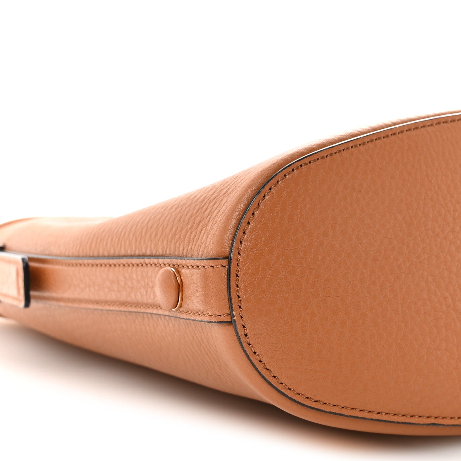 Valentino Garavani Grainy Calfskin Vertical Hobo Bag Almond Beige 8 of 9
