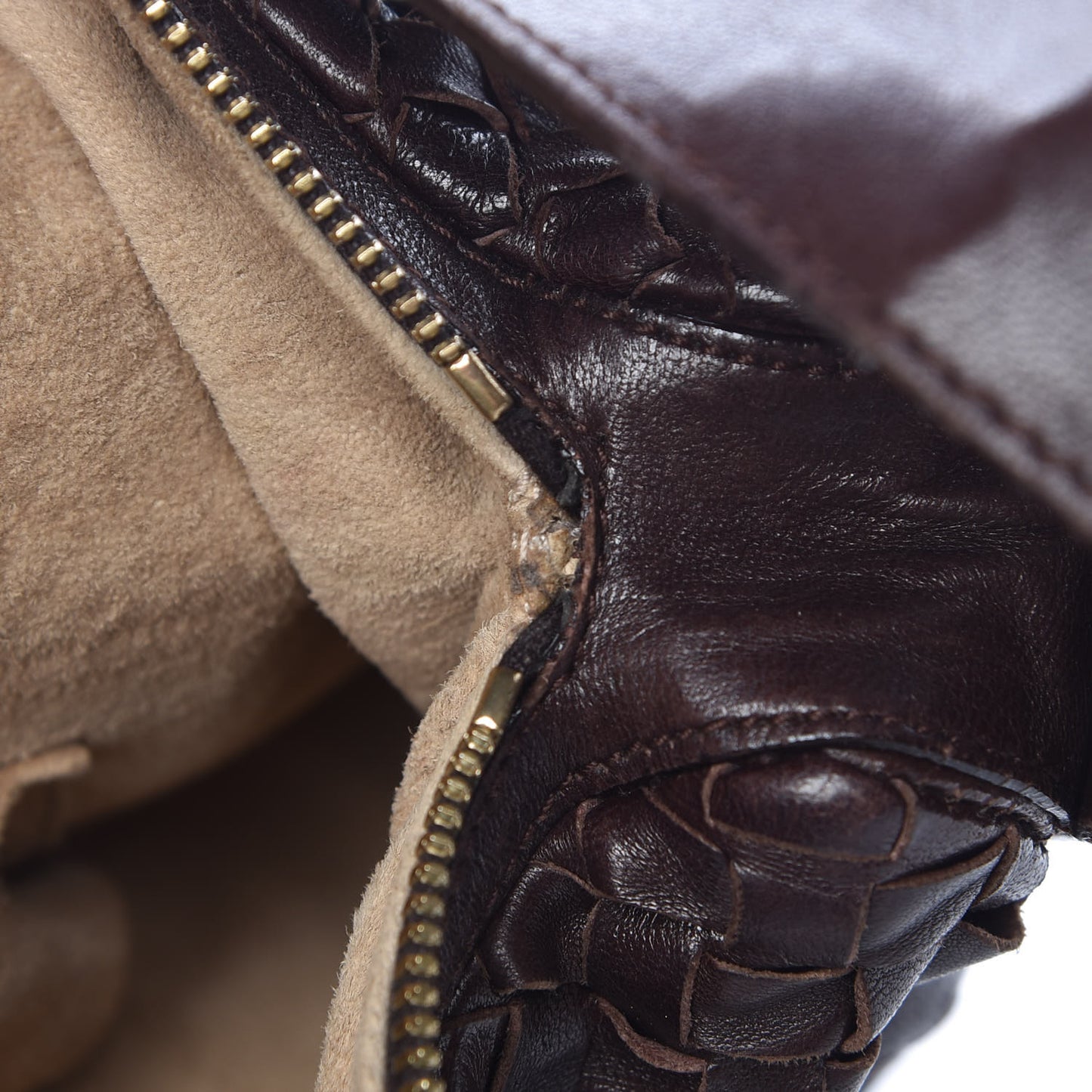 Nappa Intrecciato Hobo Ebano