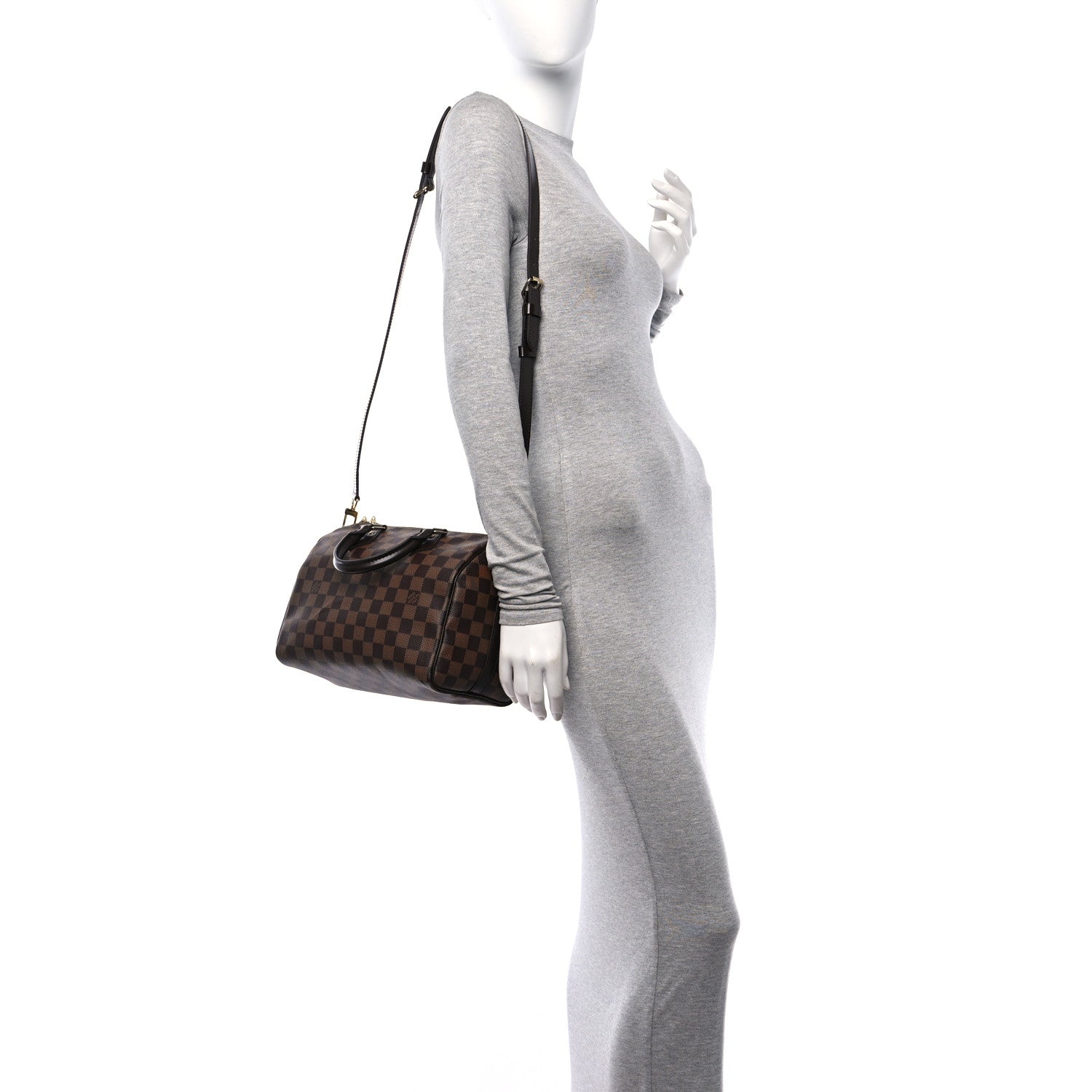 Louis Vuitton Damier Ebene Speedy Bandouliere 25 2 of 13