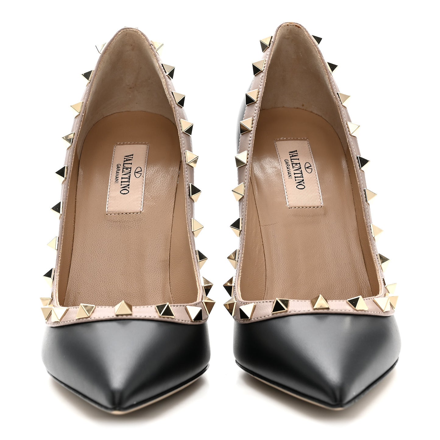Nappa Rockstud 100mm Pumps 37 Black Poudre