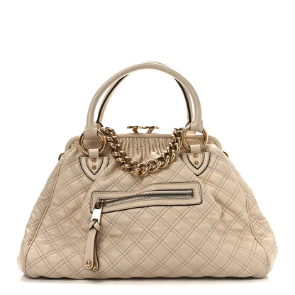 Marc Jacobs Calfskin Quilted Stam Beige 1 of 10