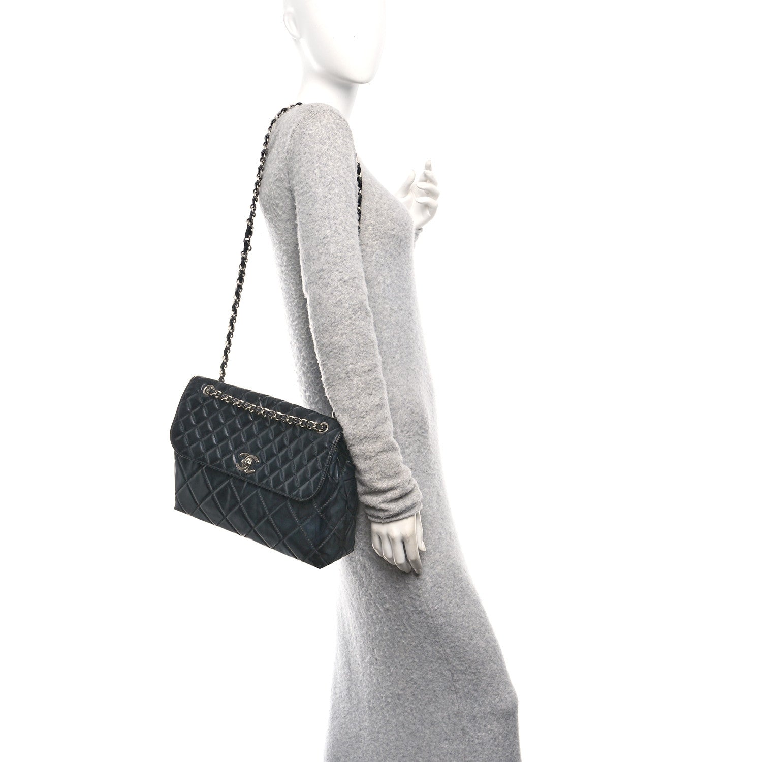 Chanel Vinyl Quilted In the Business Flap Bag Black 2 of 10