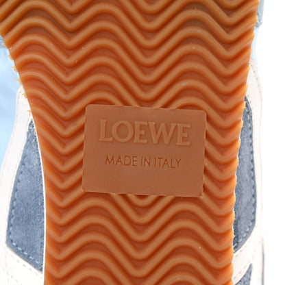 Loewe Calfskin Suede Ballet Runner Sneakers 37 Blue White 6 of 11
