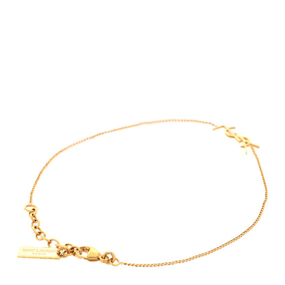 Saint Laurent Brass Monogram Charm Bracelet 3 of 5