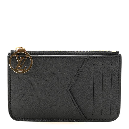 Louis Vuitton Empreinte Monogram Zipped Romy Card Holder Black 1 of 7