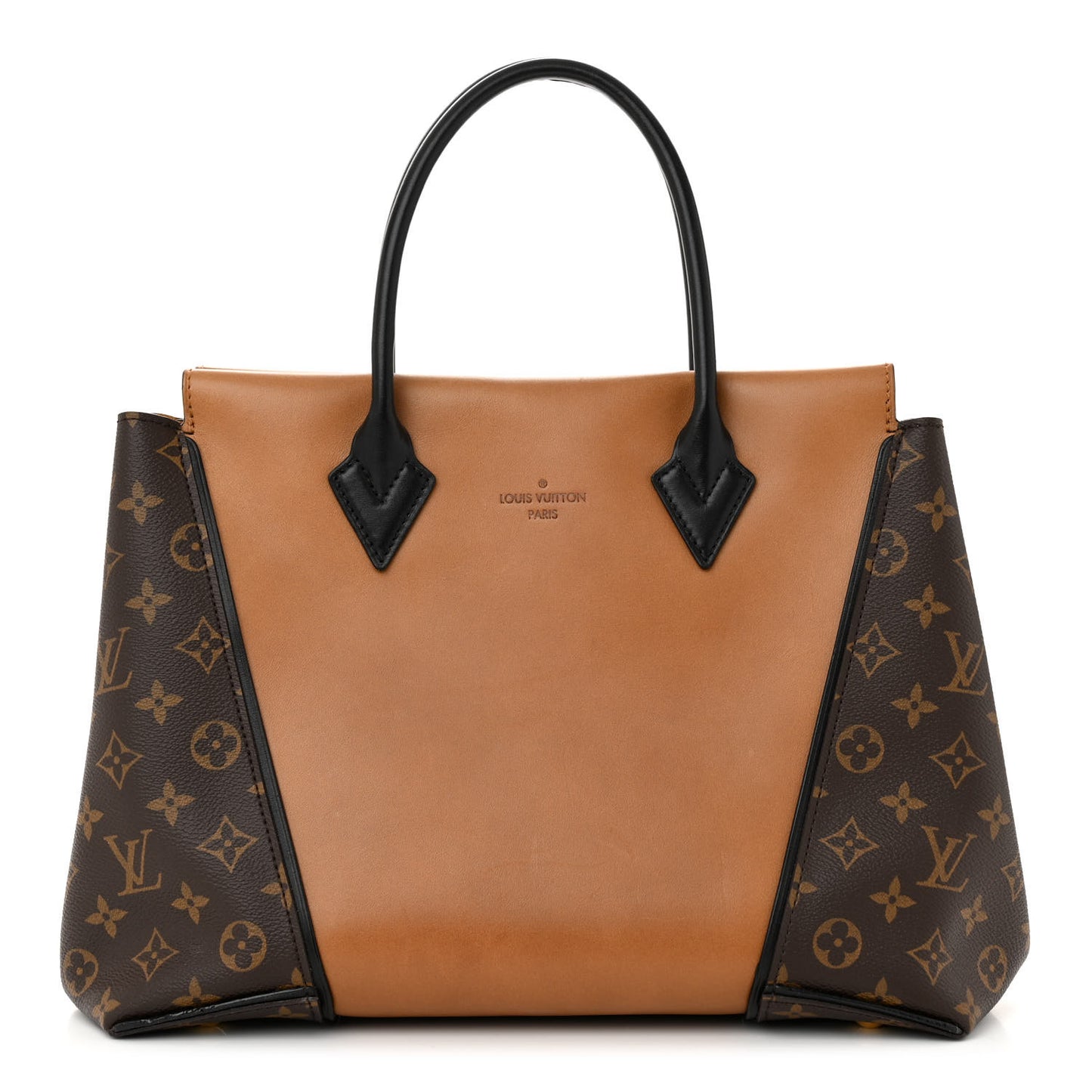 Monogram Cuir Orfevre Tote W PM Noisette