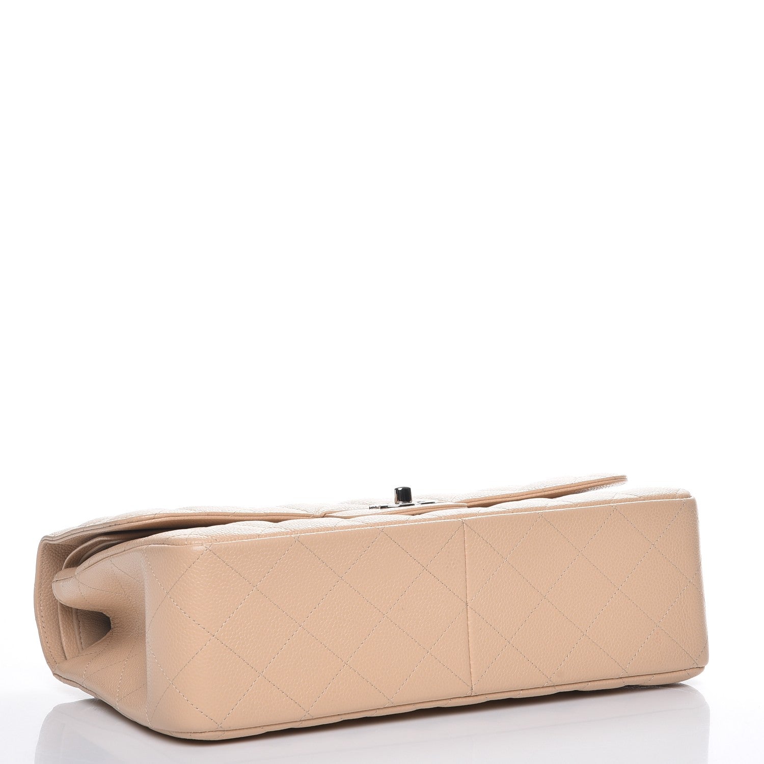 Chanel Caviar Quilted Jumbo Double Flap Beige Clair 5 of 9