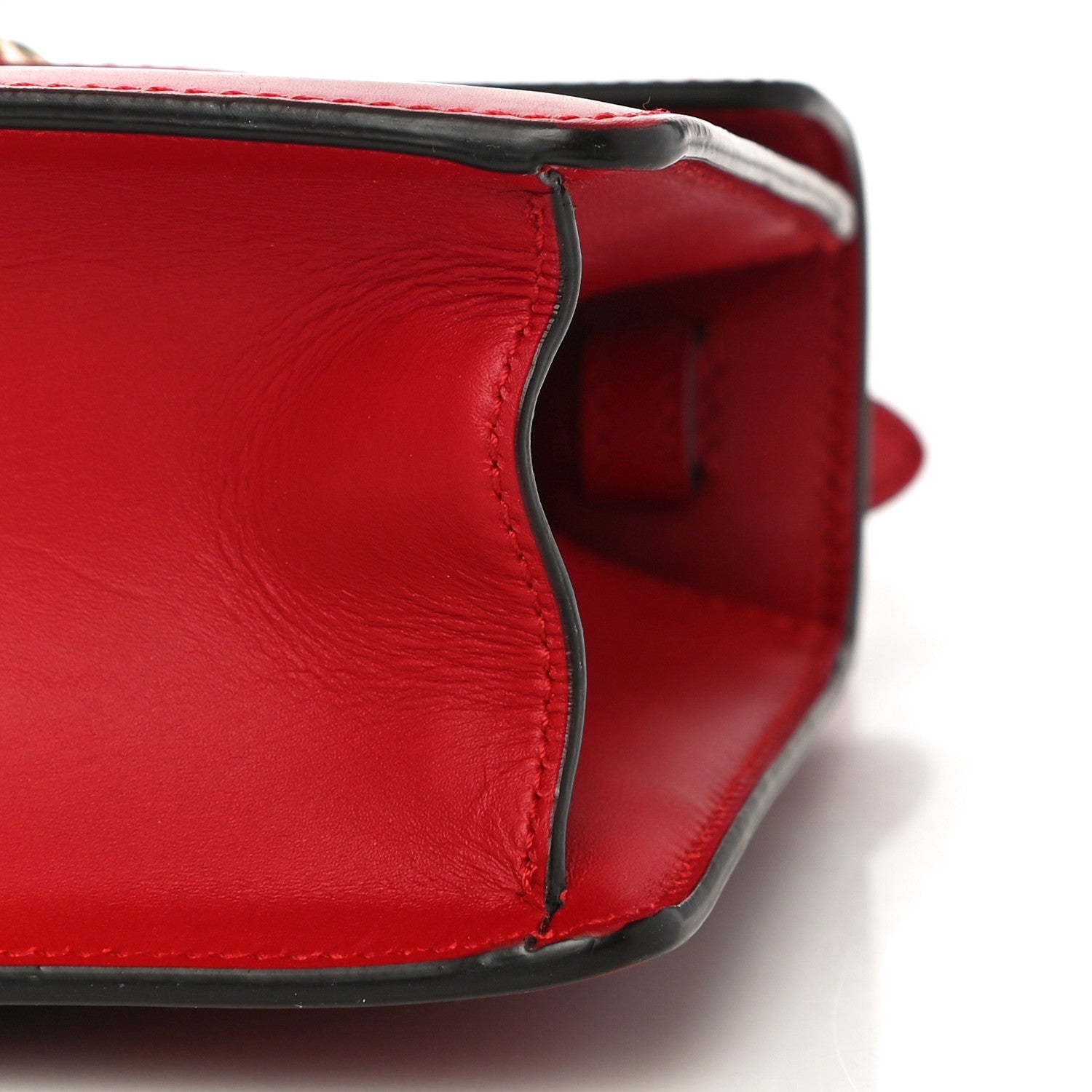 Gucci Calfskin Mini Sylvie Top Handle Bag Hibiscus Red 11 of 11