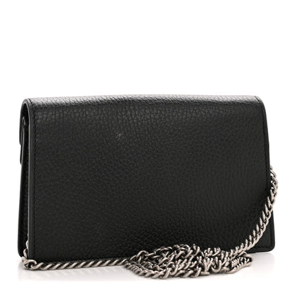 Gucci Calfskin Super Mini Dionysus Shoulder Bag Black 3 of 10
