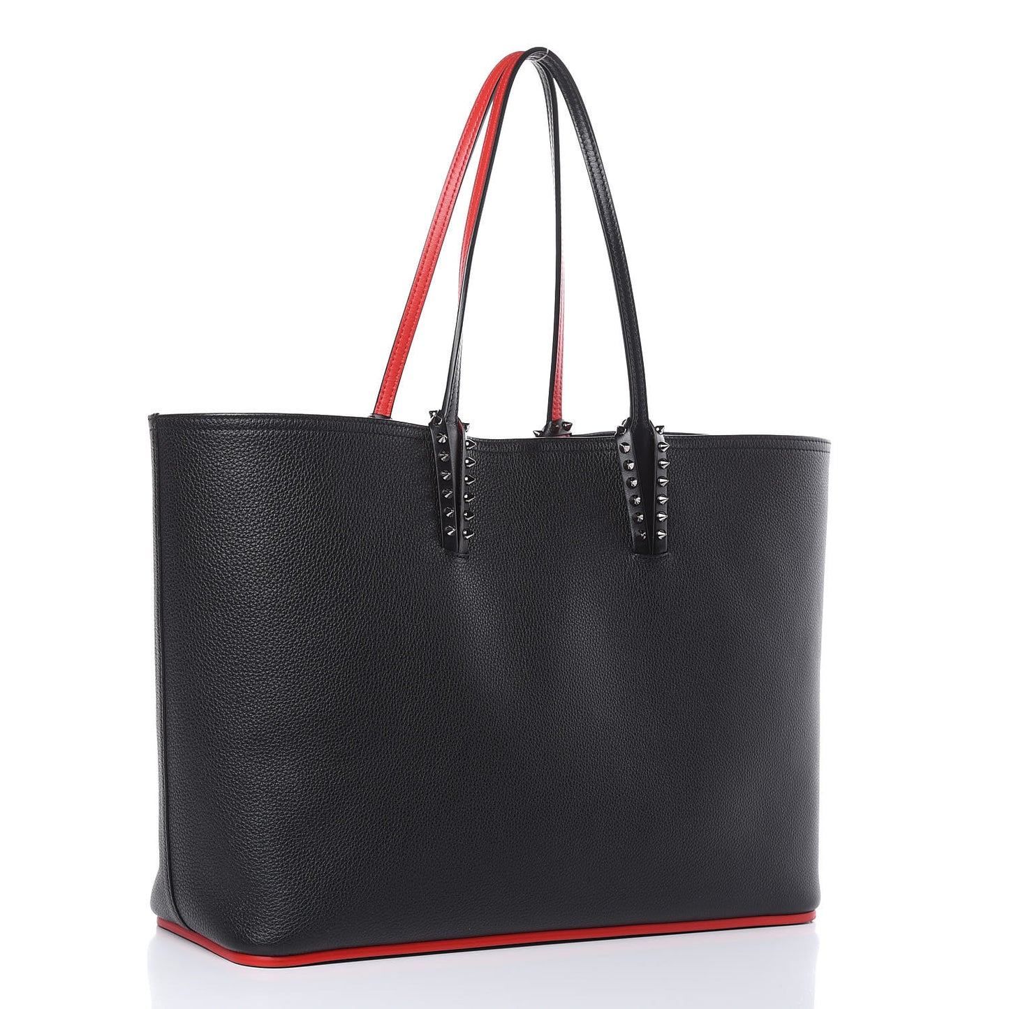 Calfskin Spikes East West Cabata Tote Black